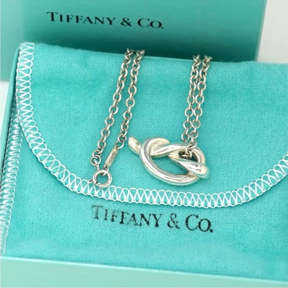 Tiffany & Co. Silver love knot necklace